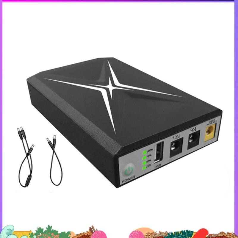 Super 10400MAh DC UPS อย่างต่อเนื่อง Router 9V 12V 18W แบตเตอรี่สํารอง Mini UPS USB Wifi Router สําห