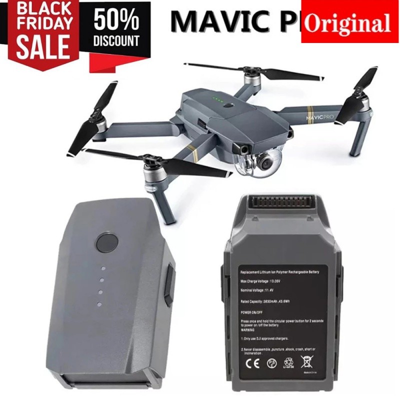 DJI Mavic Pro แบตเตอรี่เที่ยวบินอัจฉริยะ (3830MAh/11.4V) ออกแบบมาเป็นพิเศษสำหรับการขายโดรน Mavic