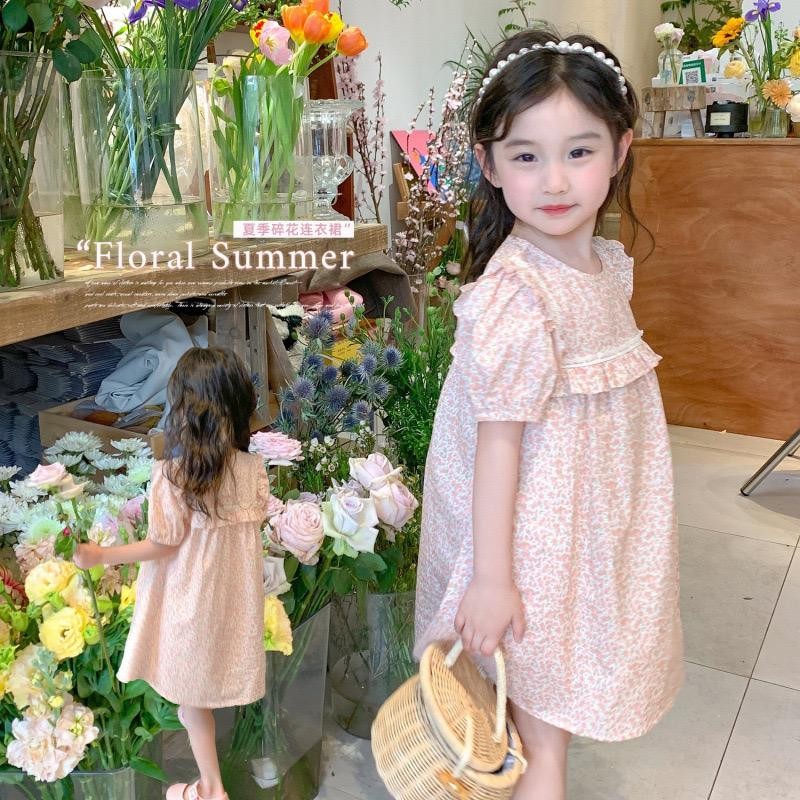 ชุดเดรส Hania kids สีชมพูลายดอก สำหรับเด็ก -K4124905