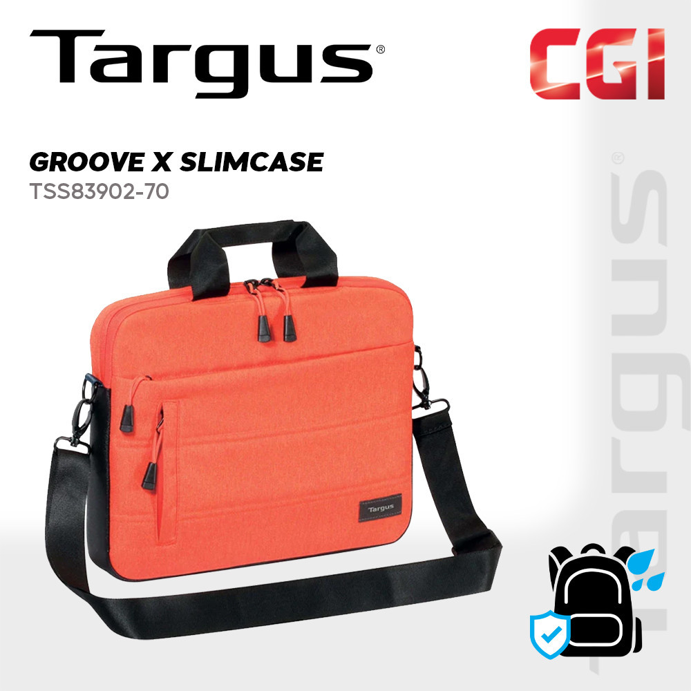 Targus 13" Groove X Slimcase สําหรับ Macbook ใน Fiesta สีส้ม - TSS83902-70