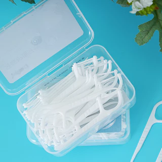 ฟลอสฟัน​ 50ชิ้น 1กล่อง ราคาถูก สุขภาพช่องปาก ไหมขัดฟัน​