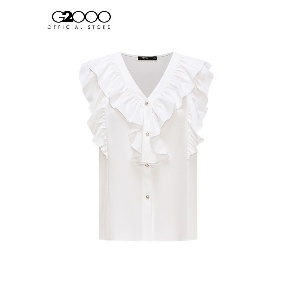 G2000 เสื้อเบลาส์สำหรับผู้หญิง Regular Fit รุ่น 3924105101 OFF-WHITE