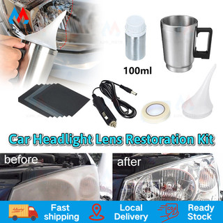 Car Headlight Lens Restoration Kit Headlamp Lens Restore Oxidation Yellow Scratch Vague Restore  Polishing Cleaning Tools