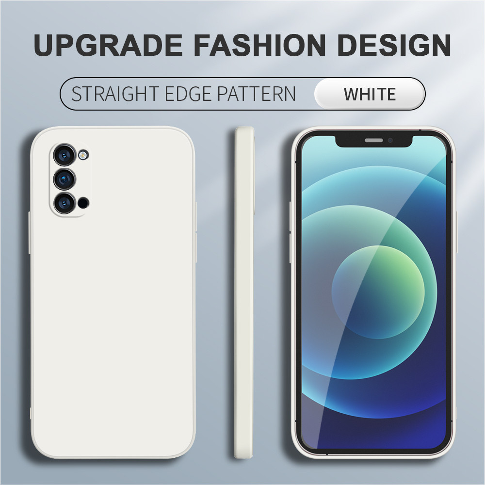สําหรับ OPPO Reno4 Pro Reno3 5G 4G Reno 4 3 2 2Z 2F Z Ace ซิลิโคนเหลวแบบนุ่มคลุมทั้งหมดกล้องกันกระแทกยางกรณี