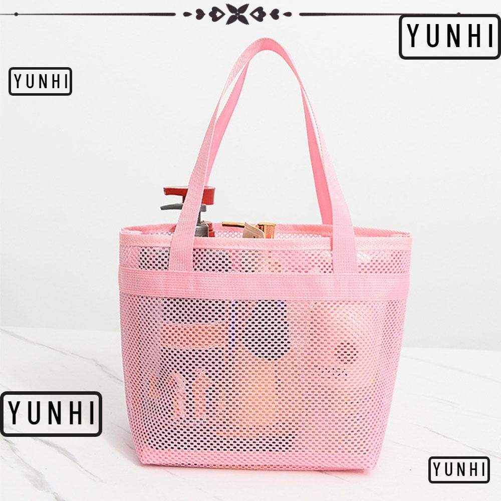 Yunhi ถุงตาข่ายอาบน้ํา, ถุงอาบน้ําแห้งเร็วกระเป๋าห้องน้ํา, กระเป๋า Eco Reusable สะดวกกระเป๋าเครื่องสําอางห้องน้ํา