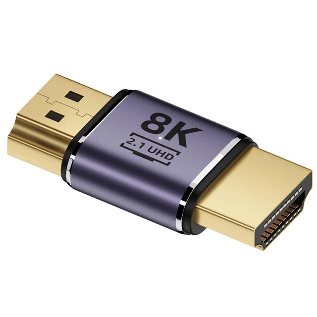 อะแดปเตอร์ที่รองรับ HDMI 90 ตัวแปลงชายหญิงมุมขวา 270 องศาขั้วต่อ 8K HD Mini / Micro HDMI รองรับ Extender