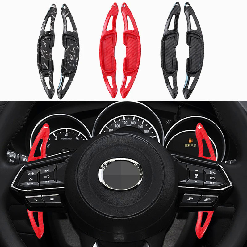 🎉 Car Steering Wheel Shift Paddle For Mazda 2 3 6 CX-3 CX-4 2013 CX-5 2016 2017 2018 MX-5 Atenza Axe