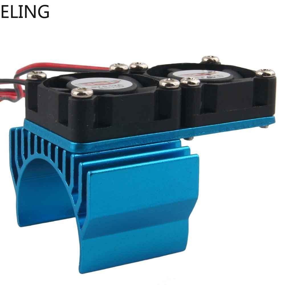 Aluminum Heat Sink DC5V Dual Fan Cooling For HSP Models 540/550 Motor (3650)