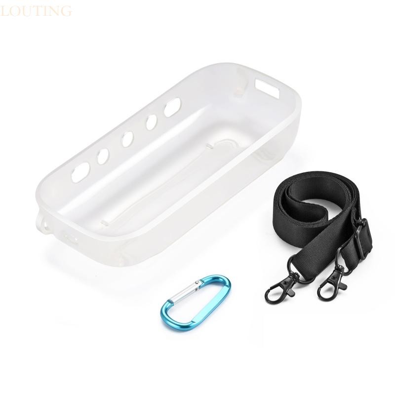 Louting forBose Sound Link Flex ลําโพงป้องกัน TPU สําหรับกระเป๋าถือสําหรับอุปกรณ์เสริมตะขอโลหะ