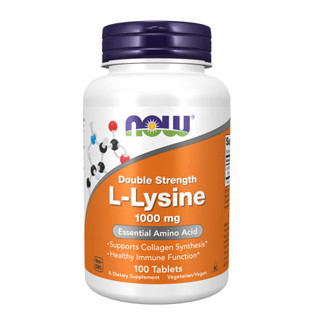 Now Foods, Double Strength L-Lysine, 1,000 mg, 100 Tablets