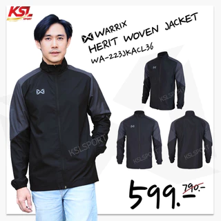WARRIX เสื้อแจ็คเก็ตผ้าร่ม กันลม Jacket รุ่น Herit Woven (WA-223JKACL36) สีขาว/กรมท่า/ดำ/เทา/กากี