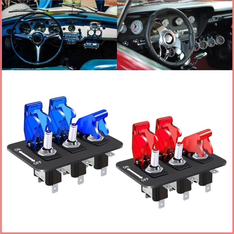 Mavlo 24V 12V Rockers แผงสวิตช์ปุ่มสตาร์ทรถยนต์จุดระเบิดไฟเริ่มต้นสลับ 20A