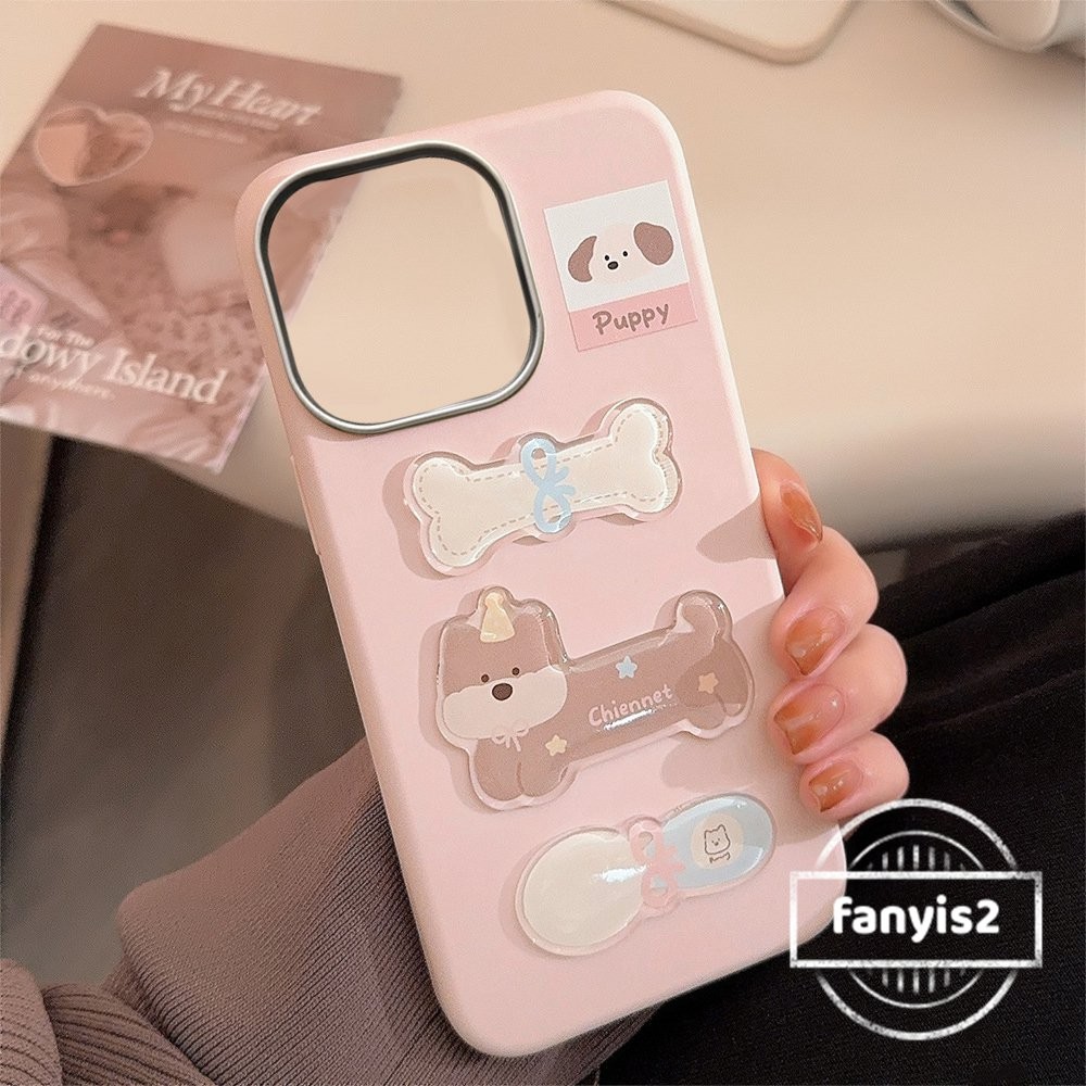 สําหรับ OPPO Reno 10 12F 12Pro 11F 11Pro 5 5F 4F 8 ปลอกการ์ตูนน่ารักลูกสุนัข Retro หรูหราหนังกันกระแทกปกอ่อน