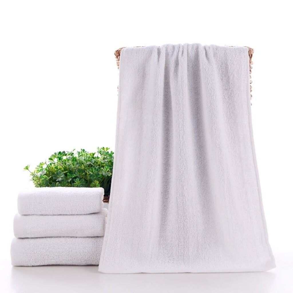 ผ้าเช็ดตัวขาวล้วน รุ่นธรรมดา ขนาดจัมโบ้ TC05