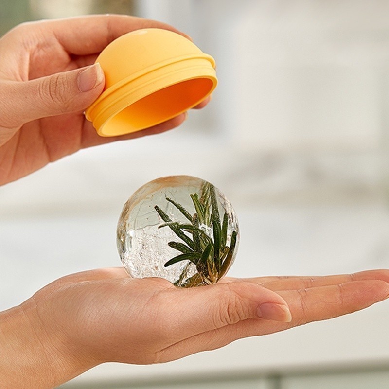 ที่ทำน้ำแข็ง น้ำแข้งก้อนกลม แม่พิมพ์ทำน้ำแข็ง แม่พิมพ์ซิลิโคน ่วัสดุPPเกรดอาหาร ทนทาน ทำง่าย ช่วยให้ประหยัดเวลา - รูปที่ 3