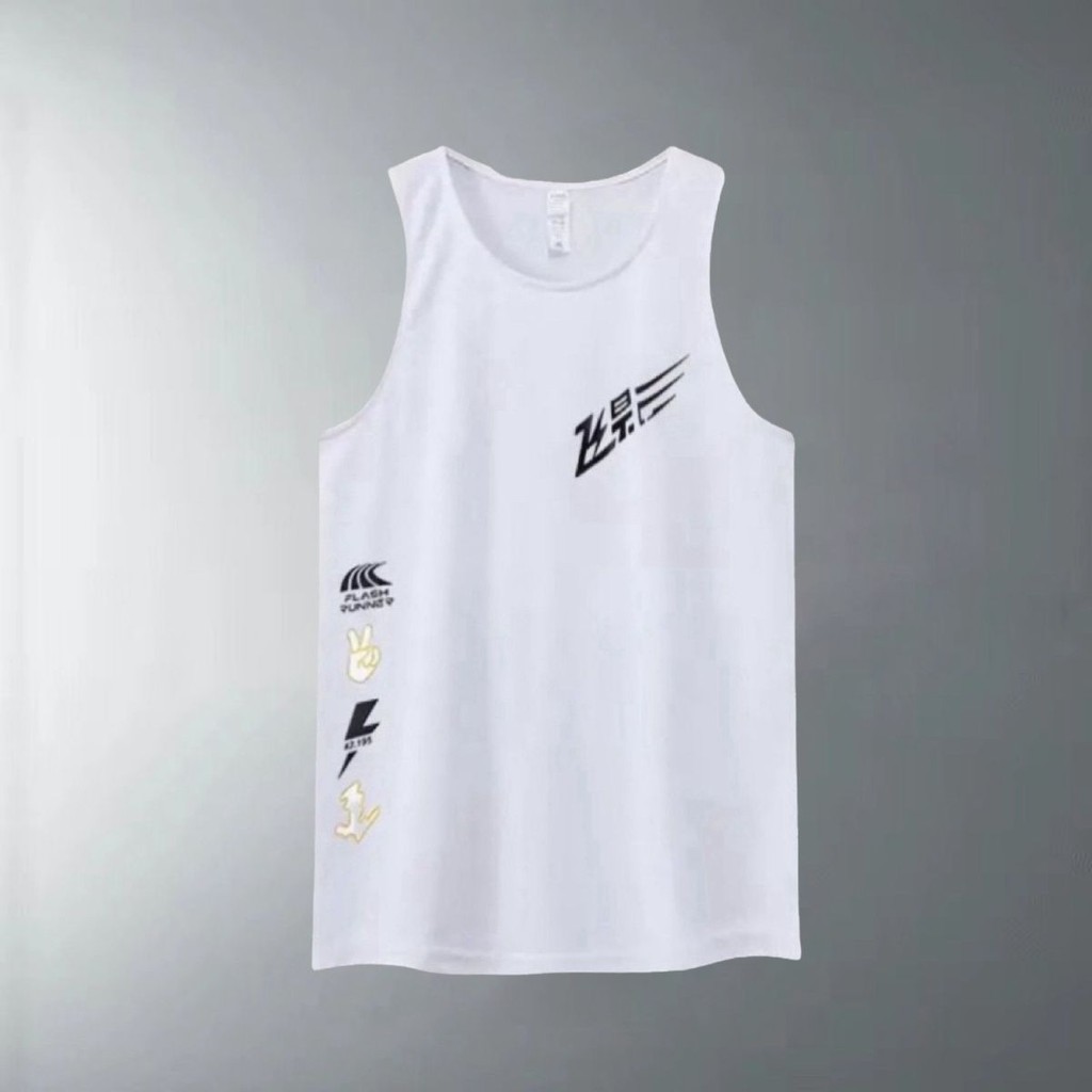 < พร้อมสต็อก คําสั่ง > บิน เงา วิ่งกีฬา เร็ว-การอบแห้ง ตาข่ายเสื้อกั๊กฤดูร้อนแขนกุดมืออาชีพมาราธอนเสื้อกั๊กกางเกงขาสั้นคู่ชุดสองชิ้น - รูปที่ 4