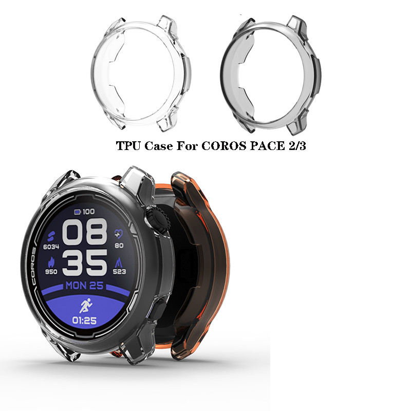 สําหรับ COROS PACE 2 3 PACE2 PACE3 กรณี TPU โปร่งใสปกอ่อน