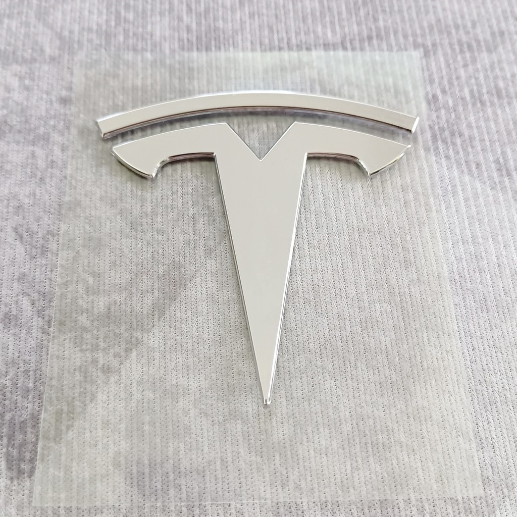 Tesla MODEL Y Hood Tailgate โลโก้รถ tesla Tailgate Hood โลโก้ Body Letter โลโก้ดัดแปลงเงิน