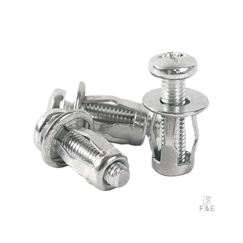 F & E 10 ชิ้น M5/M6 Jack Nuts รถโลหะสกรูกลีบถั่วสกรูสําหรับ Hollow Wall Iron หนังใหม่
