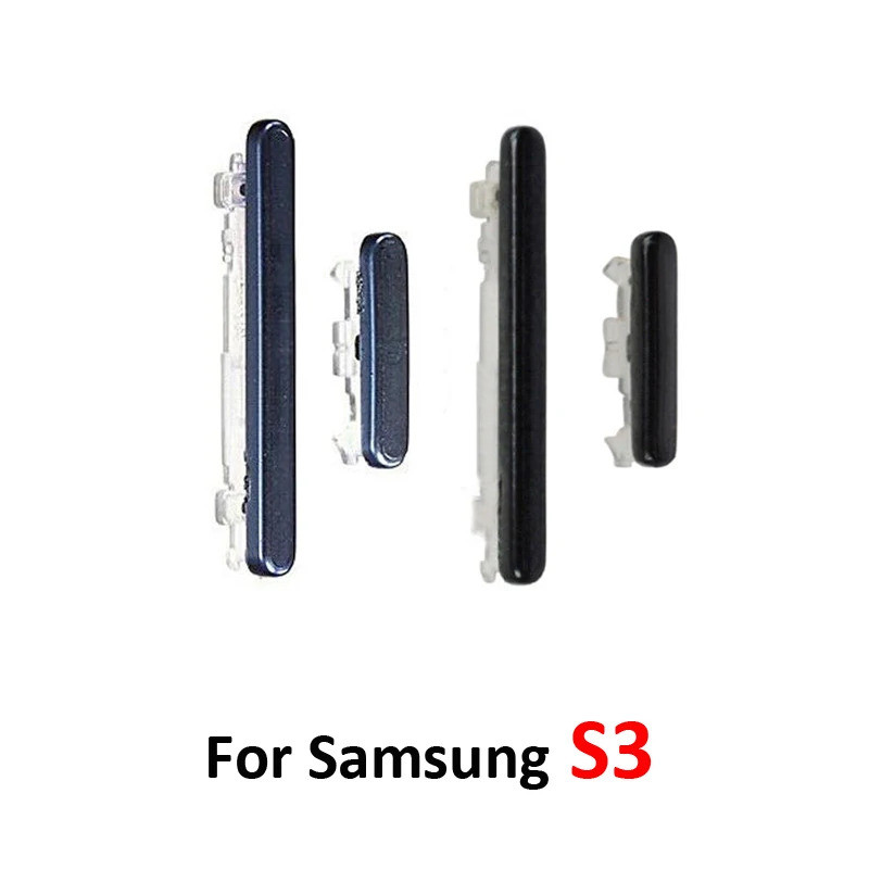 สำหรับ Samsung Galaxy S3 I9300 I9305 I535 I747 T999 L710 ตัวเรือนโทรศัพท์ ปุ่มปรับระดับเสียง ปุ่มเปิ