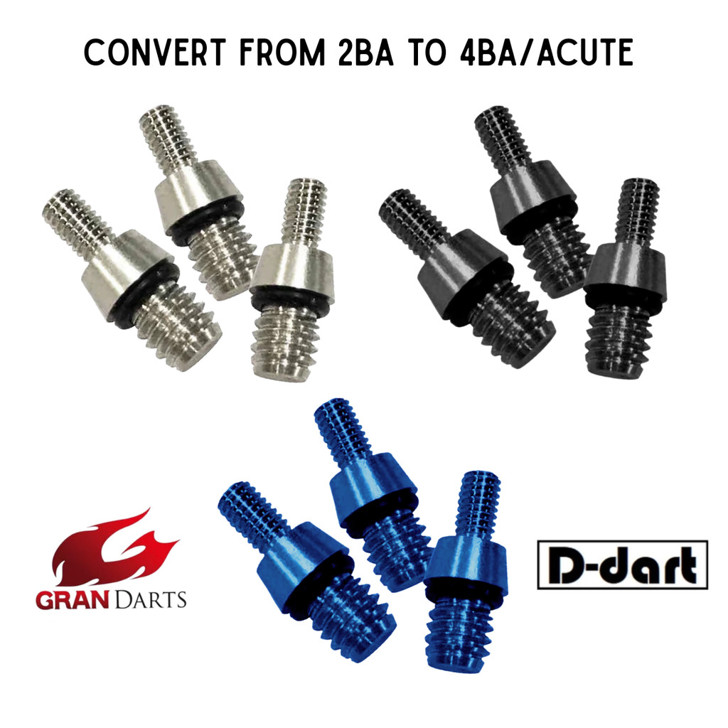 Gran Darts - วงแหวนแปลง ACUTE / แปลง 2BA ถึง 4BA [BLUE] [SILVER] [BLACK] อุปกรณ์เสริมปาเป้า