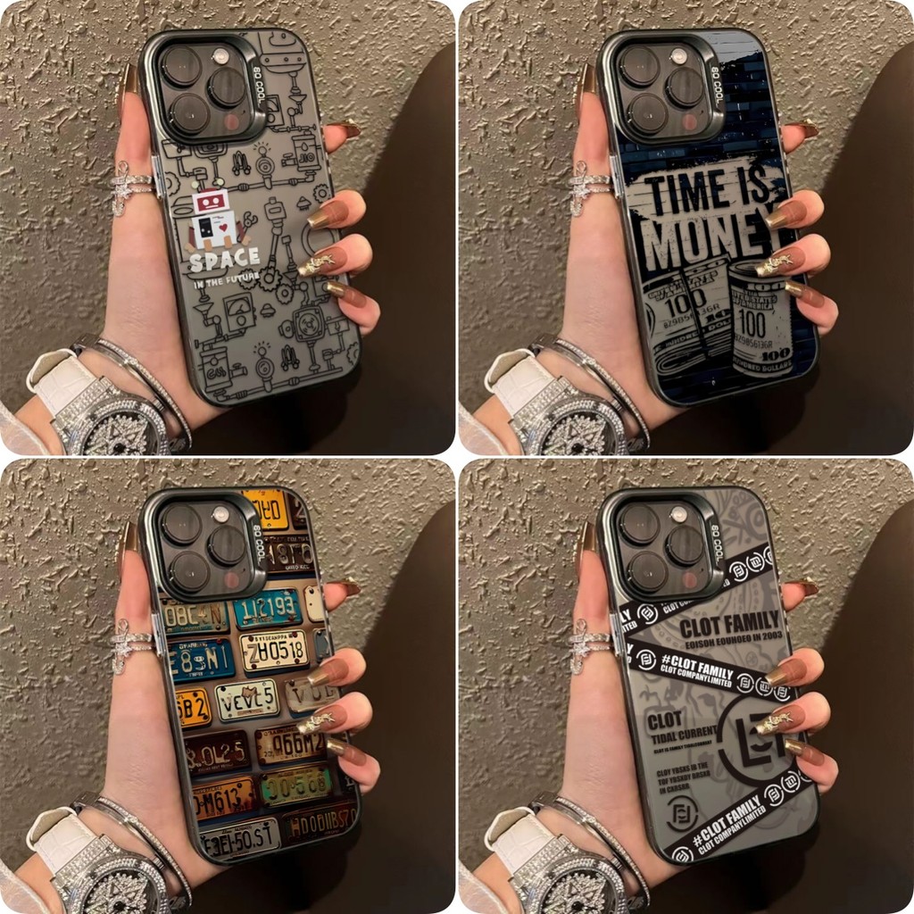 เคสโทรศัพท์หรูหราสำหรับ iPhone 11 12 13 14 15 16 Pro Max Pro 7 8 Plus XS Max XR X SE 2020 เคสโทรศัพท์กันกระแทกแฟชั่น