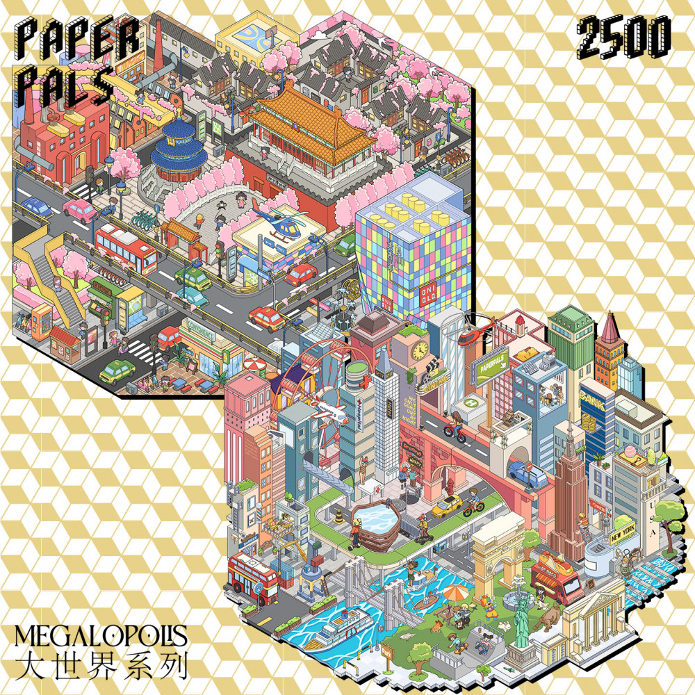 KONNWEI 5 ชิ้น [ซีรีส์สถานที่ท่องเที่ยวของโลก] 3D กันน้ํา DIY Scenic สติกเกอร์เครื่องเขียนประณีตสติก