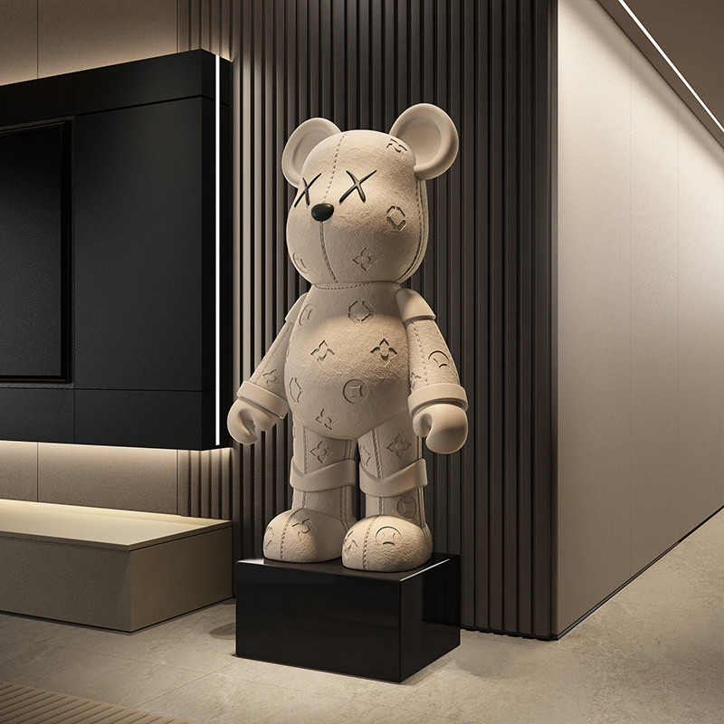 Bearbrick ชุดเรซินคุณภาพสูง - ตุ๊กตาสะสมขนาดใหญ่ 72 ซม., ของเล่นศิลปะรุ่นลิมิเต็ดสําหรับจอแสดงผล &