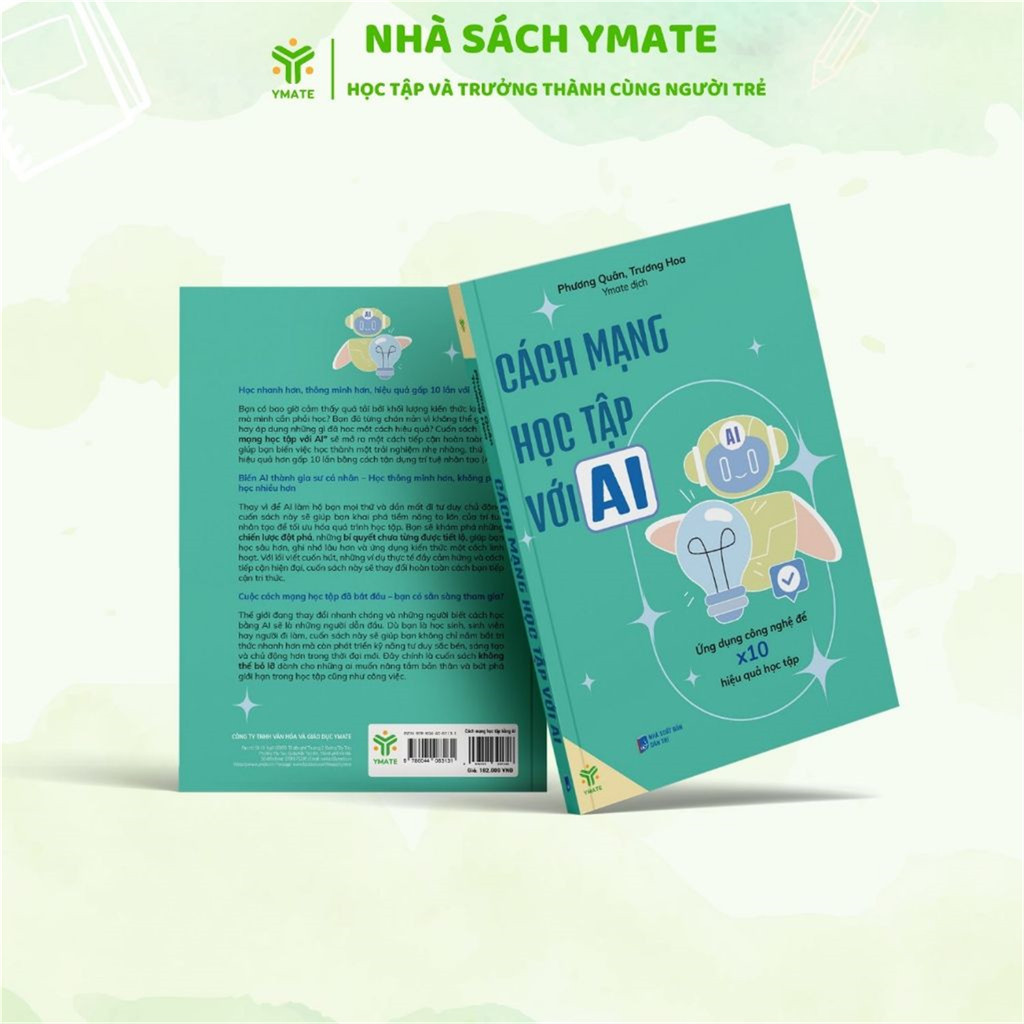 หนังสือการปฏิวัติการเรียนรู้พร้อม AI - เทคโนโลยีการสมัครให้ประสิทธิภาพการศึกษา X10 - YMATE [Creative