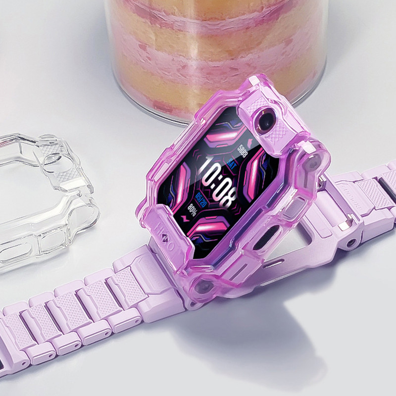 3PCS สาย imoo Watch Z1 Z6 Z7 สายซิลิโคนอ่อนนุ่มการ์ตูน, ซิลิโคน กรณีนาฬิกา Imoo Z6 Z7 Z1 ลายการ์ตูน kuromi sanrio Strap