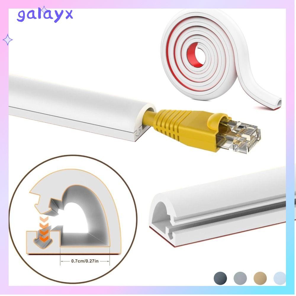 GALAYX Wall Cord Hider, Wall Mount Raceway Wire Cover, Professional ยืดหยุ่น PVC 1m สายคอนซีลเลอร์ H