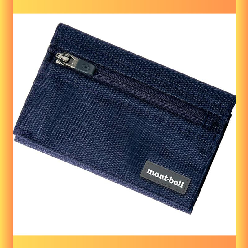 [Montbell] Mont-Bell Unisex Nylon Trail Wallet Compact, Lightweight DKNV (Dark Navy) 1133248