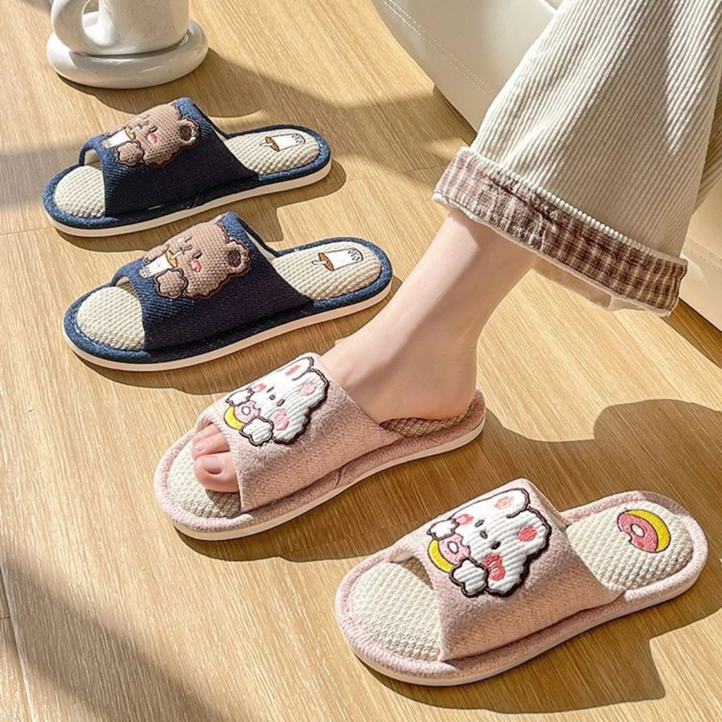 รองเท้าใส่ในบ้าน Slippers ออฟฟิศ รองเท้าสลิปเปอร์ น้ำหนักเบา ใส่แล้วสบาย ลายกระต่าย,หมี น่ารักมาก