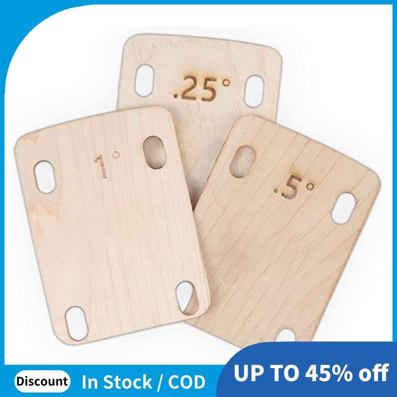 แผ่นรองคอกีตาร์ 3 ชิ้นทําจากเมเปิ้ลแข็งแผ่นรองคอกีตาร์ป้องกันสําหรับคอสายฟ้า