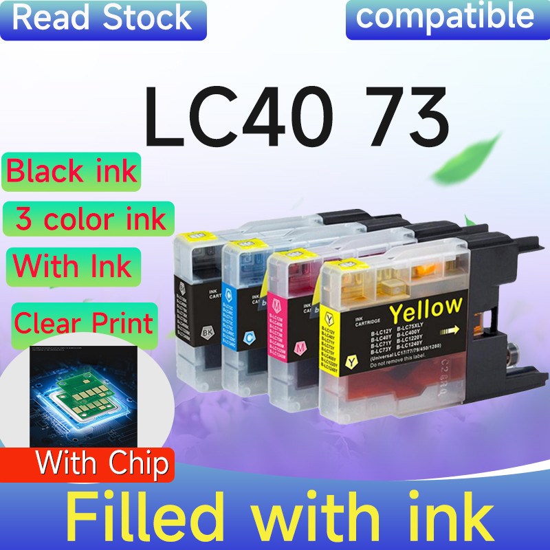 ใช้งานร่วมกับ Brother LC73 LC12 LC40 ตลับหมึกสําหรับ J625DW J825DW J430W J6910DW J6710DW