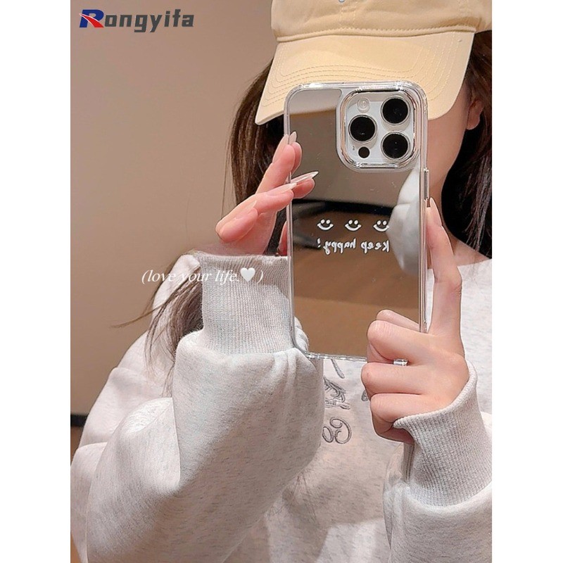 Simple Smile Mirror Casing สําหรับ Vivo IQOO Z9 Turbo + Z9X Z9s Pro U5E U5X U5 U3 U3X Z5X Z3 Z1 5G 4