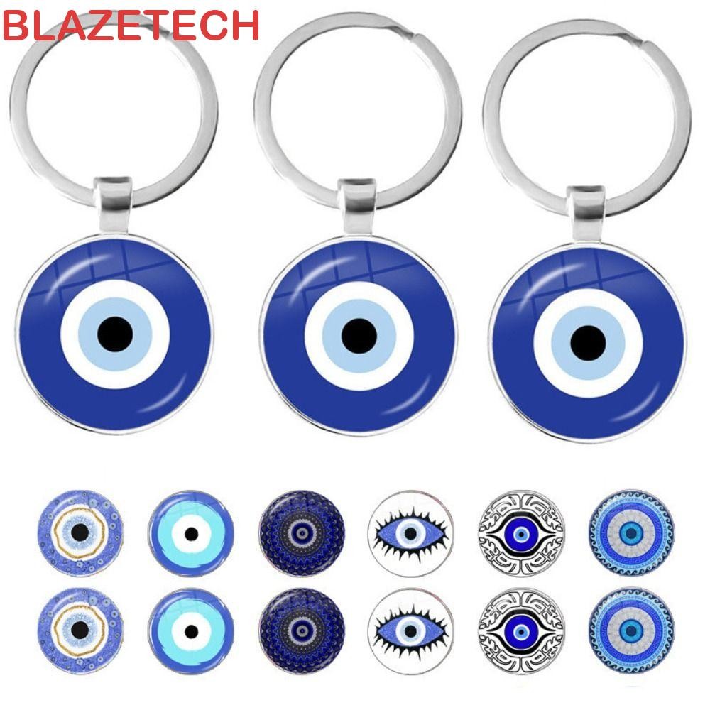 BLAZETECH Blue Evil Eye จี้, Lucky Blue Evil Eye Evil Eye พวงกุญแจ, Evil Eye ลูกปัดพวงกุญแจแฟชั่นอิน