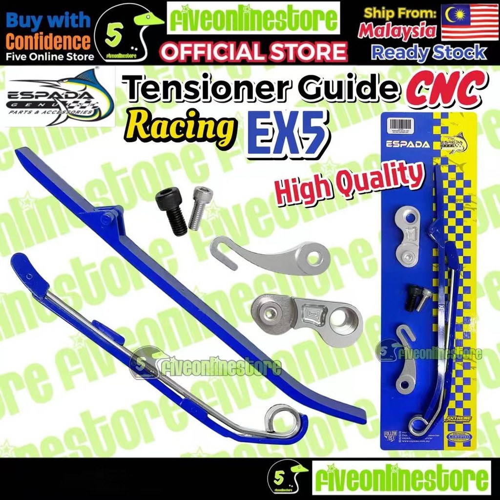 ESPADA Tensioner Guide CNC Racing EX5 DREAM WAVE100 WAVE110 Tensioner Guide Timing Chain Cam เงียบ Bunyi Sunyi