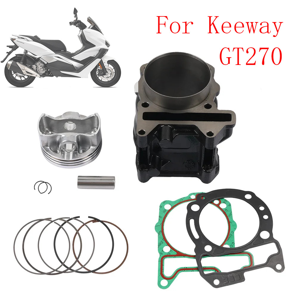ชุดกระบอกสูบ สำหรับ Keeway GT270 Gt 270 ชุดแหวนลูกสูบบล็อก 75มม. ชุดซิลินเดอร์รถมอเตอร์ไซค์ 15มม.