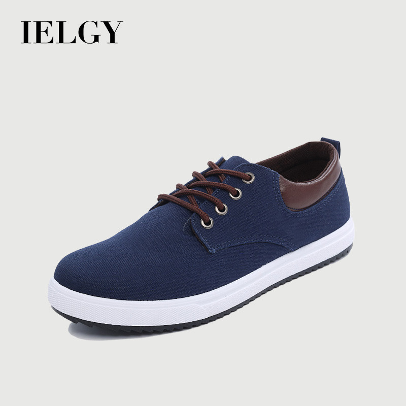 IELGY รองเท้าผ้าใบลําลองแฟชั่นเรียบง่ายขนาดบวกสําหรับผู้ชาย