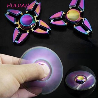 HUJIANG Hand Spinner, ปีกมังกรความเร็วสูงโลหะ Rainbow Finger…