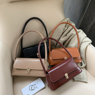 YOYO New Pu Leather Vintage Style Bag Women's Shoulder Bag Small Bag Handbag tote Armpit bag S91123