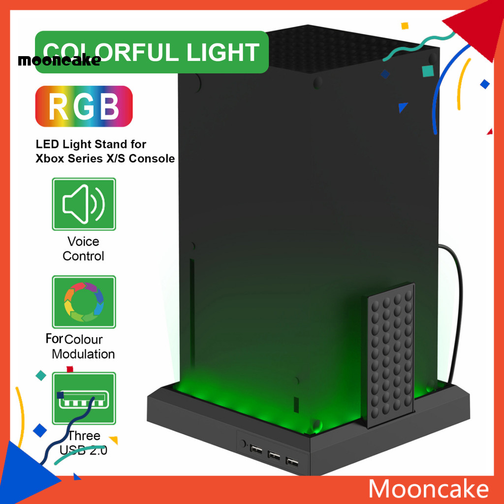 ขนมไหว้พระจันทร์| Plug Play Gamepad ฐานชาร์จปรับสีสัน Handle Gamepad ฐานชาร์จควบคุมเสียงสําหรับ Xbox