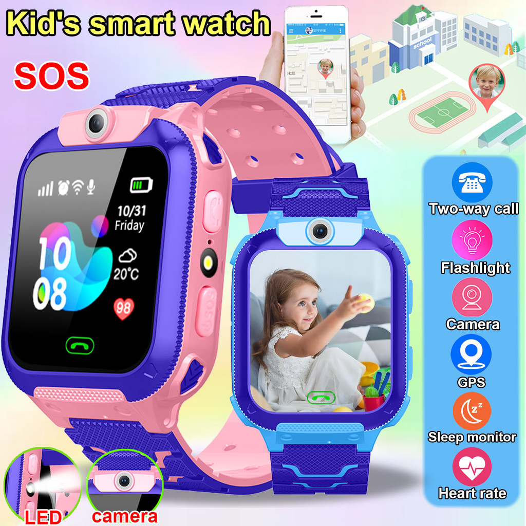 【 พร้อมส่ง】นาฬิกาเด็ก SmartWatch Q88 ยกจอได้หมุนได้ นาฬิกาโทรศัพท์ Q88S โทรได้ ถ่ายรูปได้ ติดตามตำแห