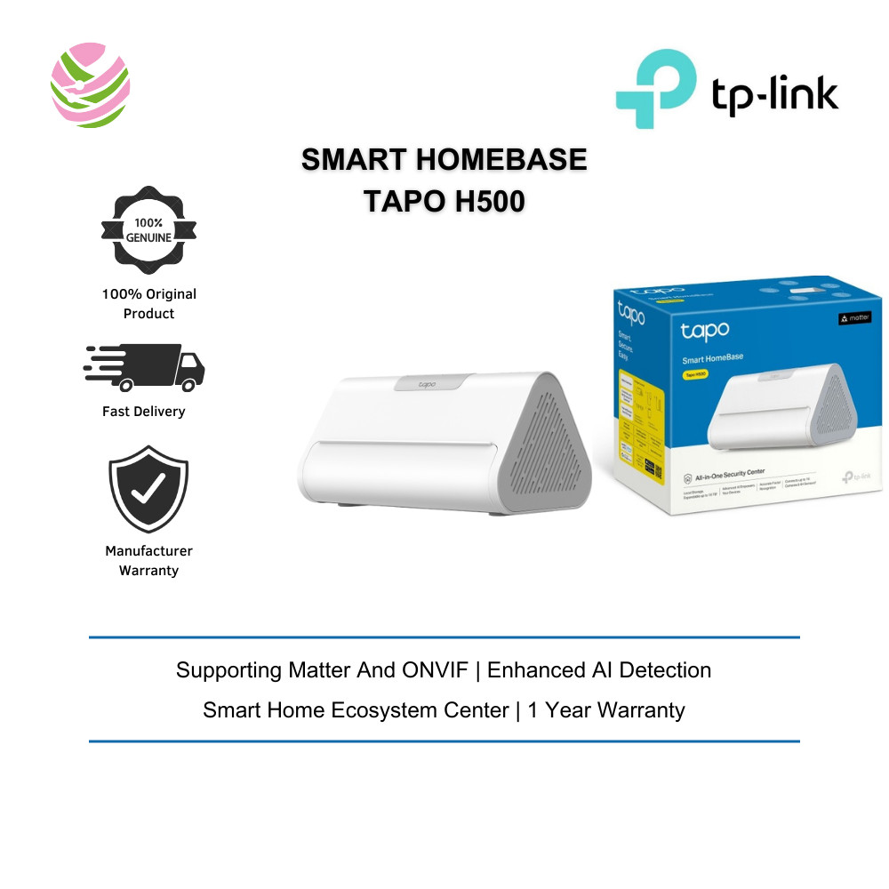 TP-Link Smart HomeBase Tapo H500 (ใช้งานง่าย/ Enhanced AI Detection/ Supporting Matter และ ONVIF)