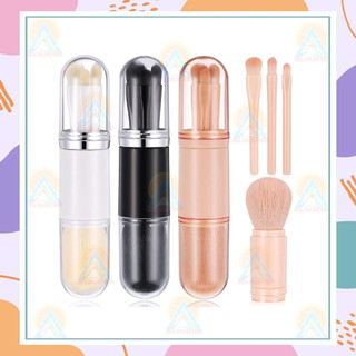 4in1 Kuas Kapsul Make Up Set 4pc Kuas Rias Face Contour Eyeshadow brush Make Up Tools Cosmetic Brush