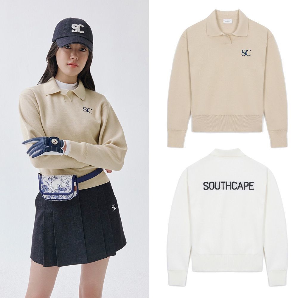 SC Golf Sweater Lapel Korean Golf Sports Pullover Golf Sports