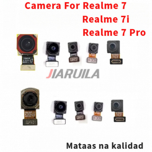 โมดูลกล้องหลักด้านหลังสําหรับ Realme 7 Pro 7i Asia 7Pro เปลี่ยนกล้องด้านหน้า Facing