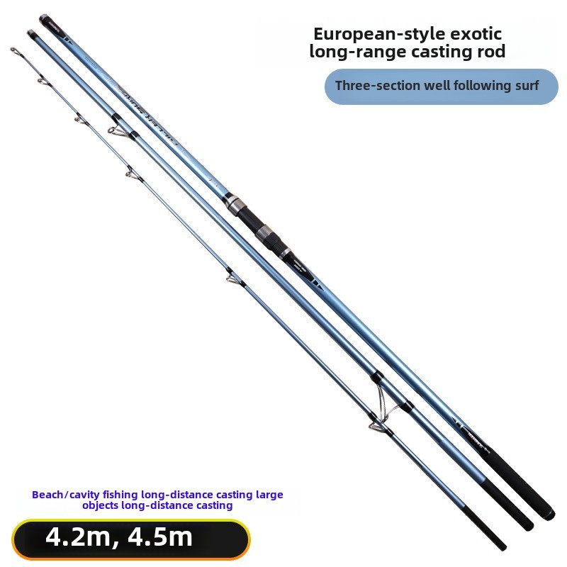 Super Hard Beach Surf Casting Rod Surf Export and Follow Long Shot Rod 4.2/4.5 M 3 Plug-in Carbon Casting Rods