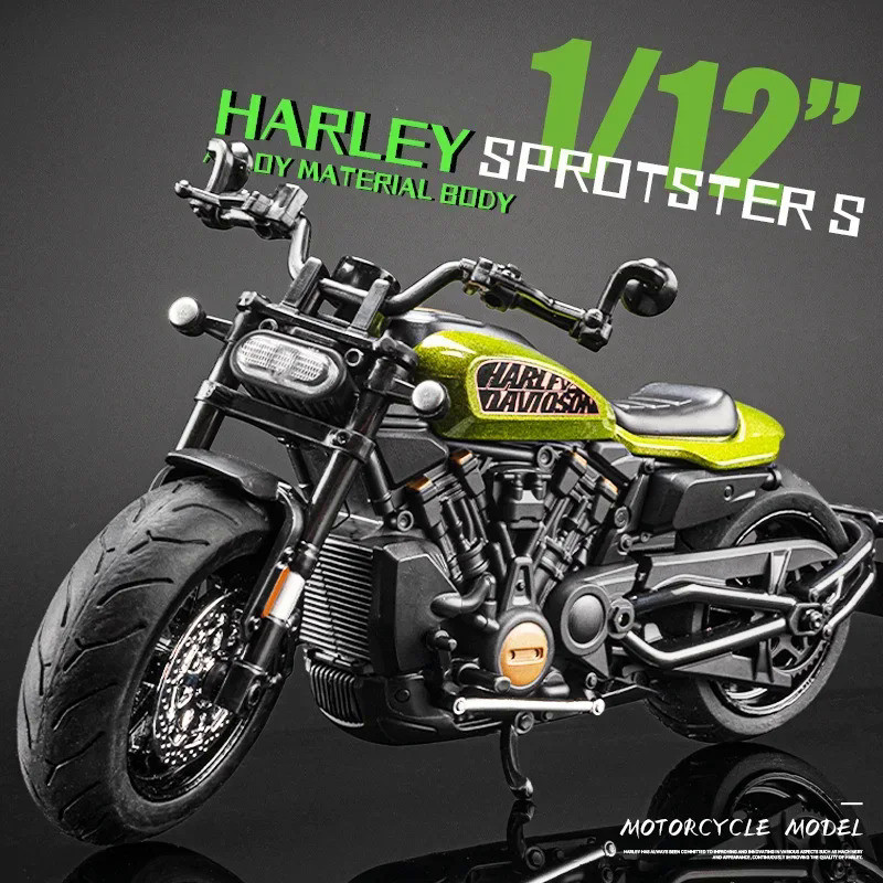 Simualtion 1/12 Scale Harley Sportster S Motorbike Alloy Model Diecast Motorcycle Model Street Racin